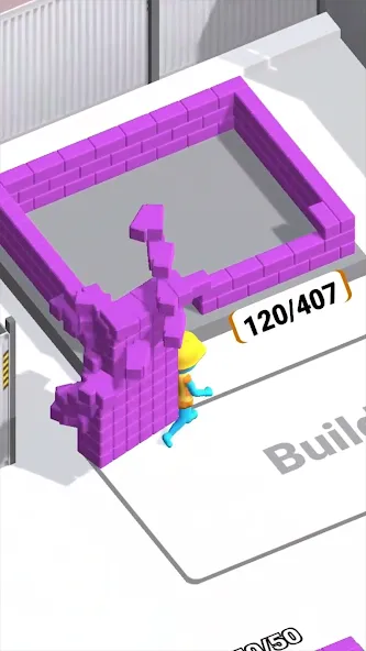 Pro Builder 3D [MOD: безлимитные ресурсы и открыты все постройки] Screenshot 1