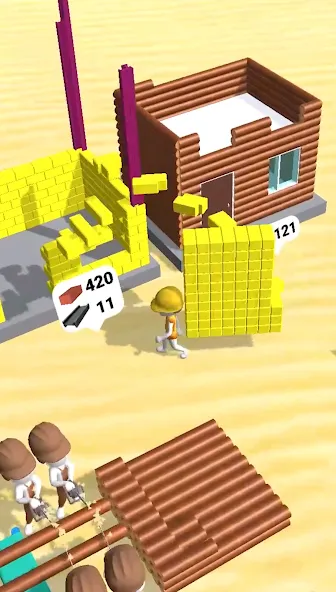 Pro Builder 3D [MOD: безлимитные ресурсы и открыты все постройки] Screenshot 4