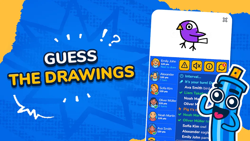 Gartic.io - Draw, Guess, WIN [MOD: больше времени на рисование] Screenshot 1