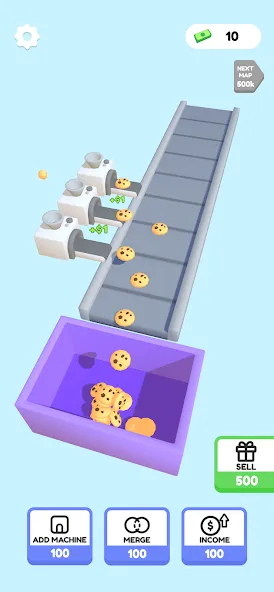 Dessert Factory Idle [MOD: безлимитные деньги и ресурсы] Screenshot 1
