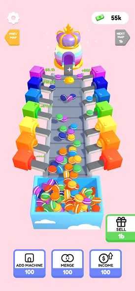 Dessert Factory Idle [MOD: безлимитные деньги и ресурсы] Screenshot 2