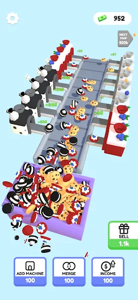 Dessert Factory Idle [MOD: безлимитные деньги и ресурсы] Screenshot 5