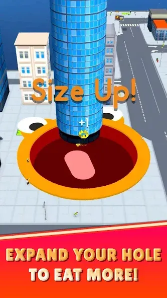 Hole.io [MOD: безлимитный размер и быстрый рост] Screenshot 2