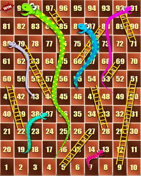 Snake and ladder [MOD: без рекламы и бесконечные ходы] Screenshot 1