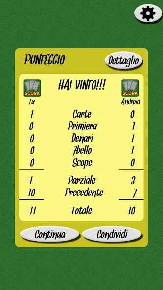 Scopa [MOD: безлимитные монеты и подсказки] Screenshot 5
