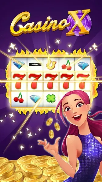 Casino X [MOD: безлимитные монеты и бонусы] Screenshot 1