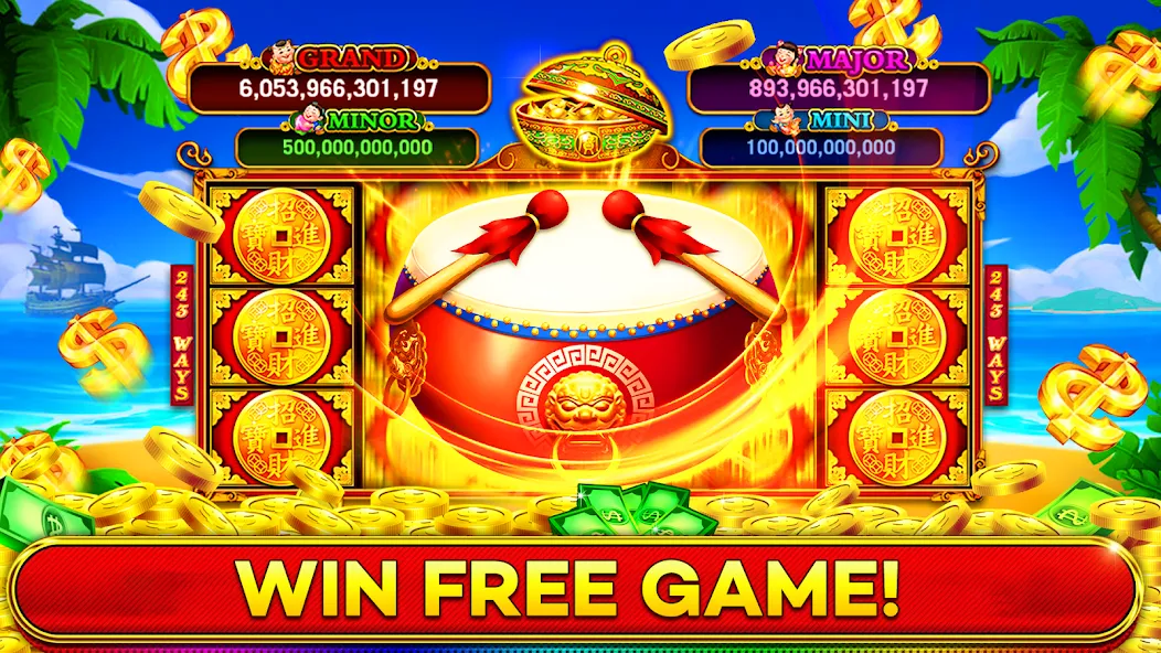 Jackpot Boom Casino Slot Games [MOD: безлимитные монеты и бонусы] Screenshot 1