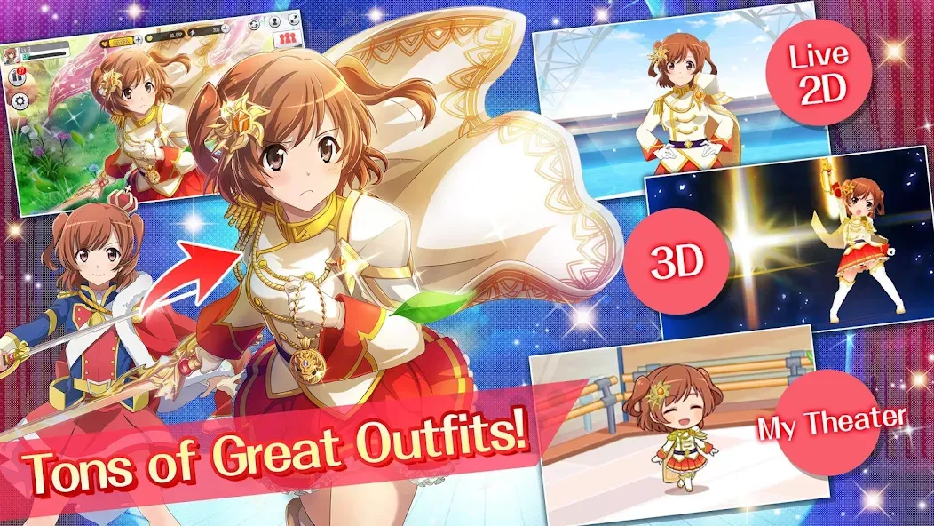 Revue Starlight Re LIVE [MOD: безлимитные ресурсы и открытые героини] Screenshot 4