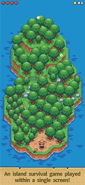 Tiny  Island Survival [MOD: безлимитные ресурсы и здоровье] Screenshot 1