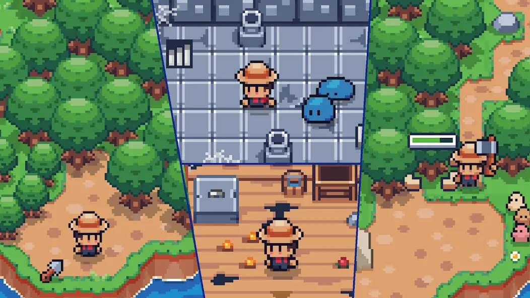 Tiny  Island Survival [MOD: безлимитные ресурсы и здоровье] Screenshot 4