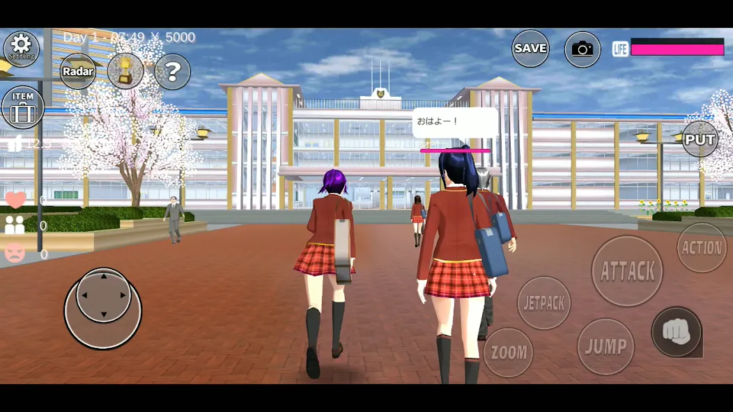 SAKURA School Simulator [MOD: безлимитные деньги и все предметы] Screenshot 1