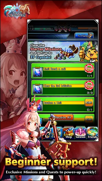 Grand Summoners - Anime RPG [MOD: безлимитные ресурсы и усиленные герои] Screenshot 5