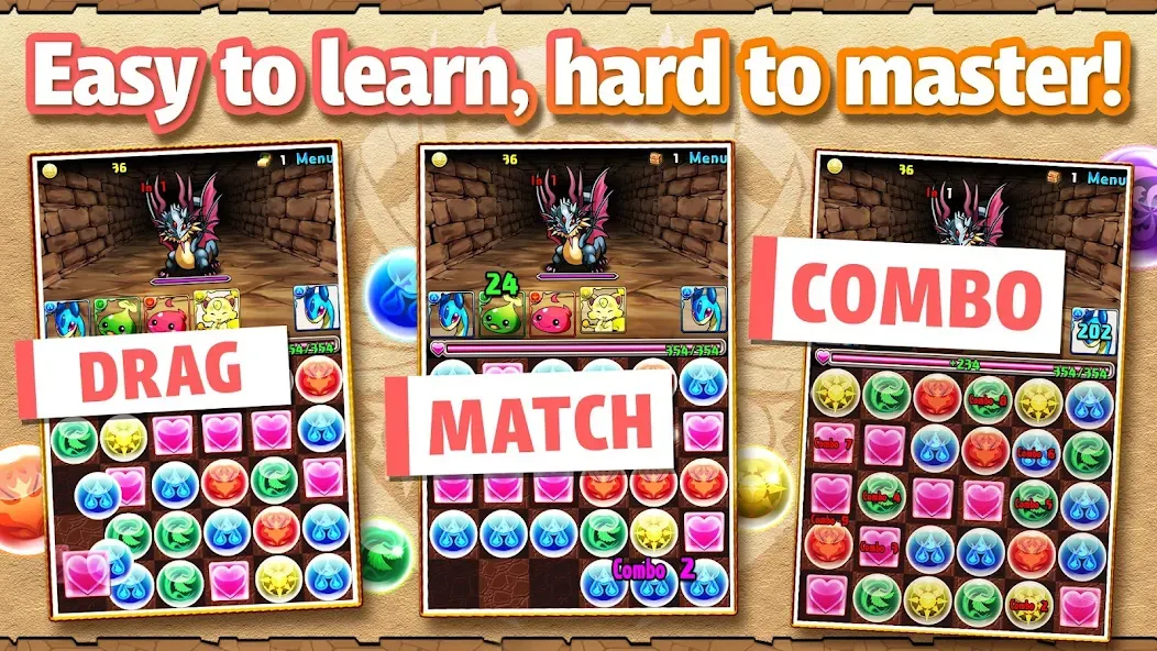 Puzzle &amp; Dragons [MOD: безлимитные деньги и энергия] Screenshot 2