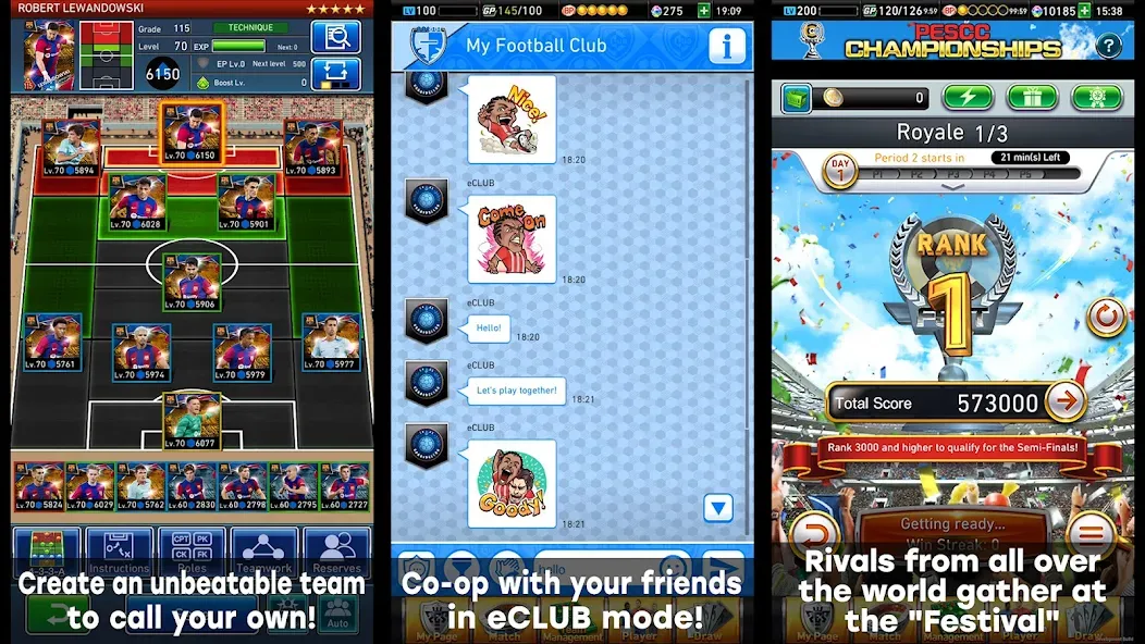 eFootball™  CHAMPION SQUADS [MOD: безлимитные деньги и сильная команда] Screenshot 3