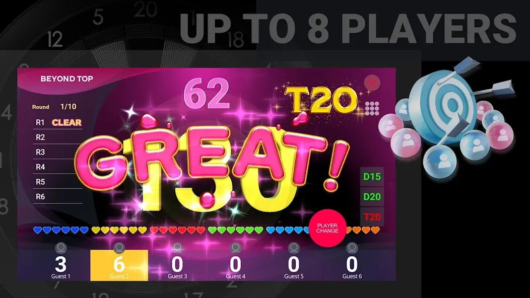 GranBoard [MOD: онлайн-игра в дартс без ограничений] Screenshot 3