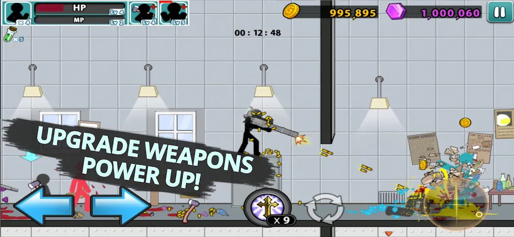 Anger of stick 5 : zombie [MOD: безлимитные деньги и оружие] Screenshot 5