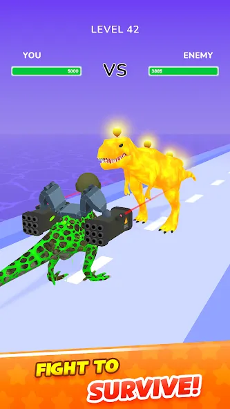 Dino Evolution Run 3D [MOD: безлимитные деньги и усиленные динозавры] Screenshot 3