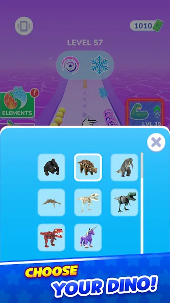Dino Evolution Run 3D [MOD: безлимитные деньги и усиленные динозавры] Screenshot 4