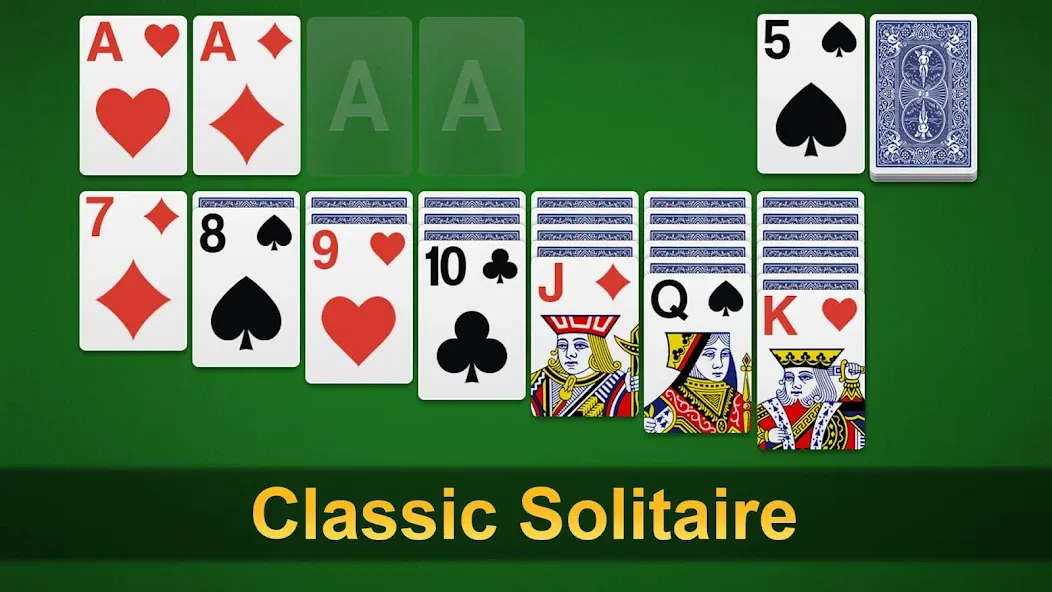 Klondike Solitaire - Patience [MOD: без рекламы и много подсказок] Screenshot 1