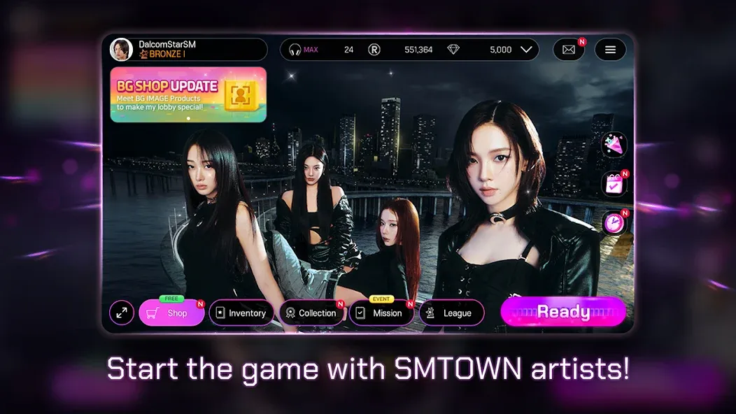 SUPERSTAR SMTOWN [MOD: безлимитные алмазы и открыты все песни] Screenshot 2