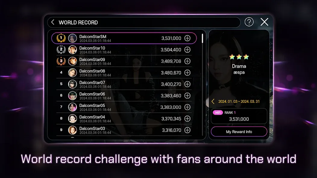 SUPERSTAR SMTOWN [MOD: безлимитные алмазы и открыты все песни] Screenshot 4