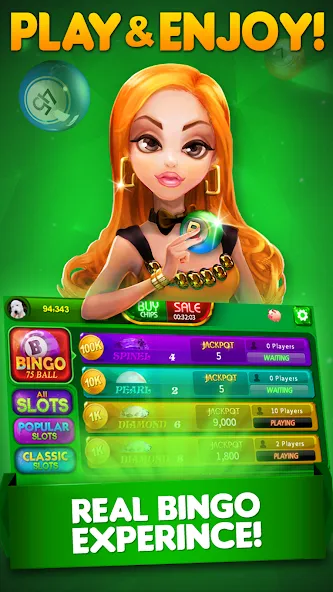 Bingo City 75 : Bingo &amp; Slots [MOD: безлимитные монеты и бонусы] Screenshot 1