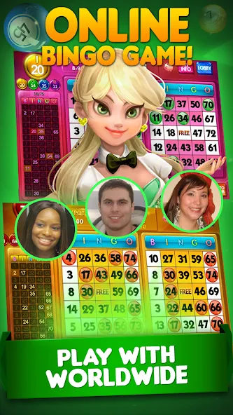 Bingo City 75 : Bingo &amp; Slots [MOD: безлимитные монеты и бонусы] Screenshot 2