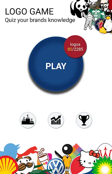 Quiz: Logo game [MOD: открыты все уровни и подсказки] Screenshot 1