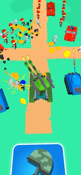 Tank Commander: Army Survival [MOD: безлимитные ресурсы и усиленная броня] Screenshot 1