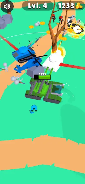 Tank Commander: Army Survival [MOD: безлимитные ресурсы и усиленная броня] Screenshot 2