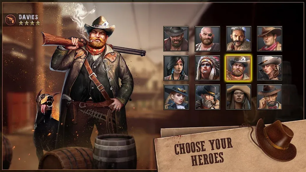 West Game [MOD: безлимитные ресурсы и быстрая прокачка] Screenshot 2