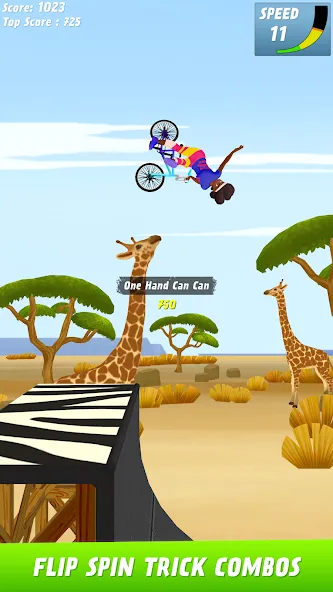 Max Air BMX [MOD: безлимитные деньги и разблокированы трюки] Screenshot 2
