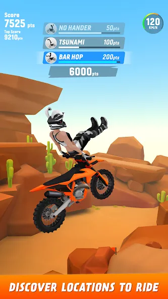 Max Air Motocross [MOD: безлимитные деньги и все мотоциклы] Screenshot 2