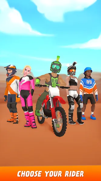 Max Air Motocross [MOD: безлимитные деньги и все мотоциклы] Screenshot 5