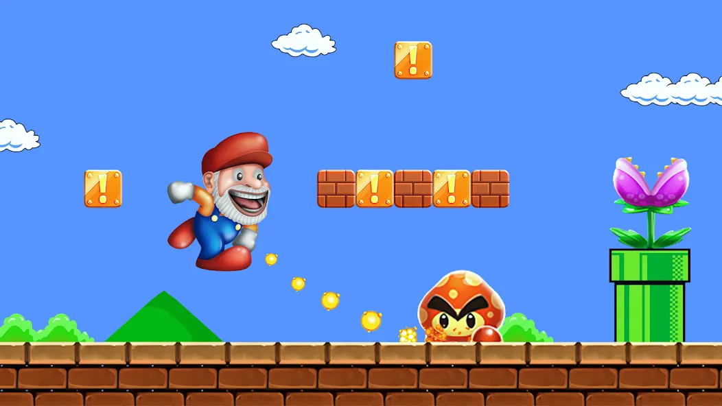 Super Run Go - Classic Game [MOD: много монет и все уровни открыты] Screenshot 2