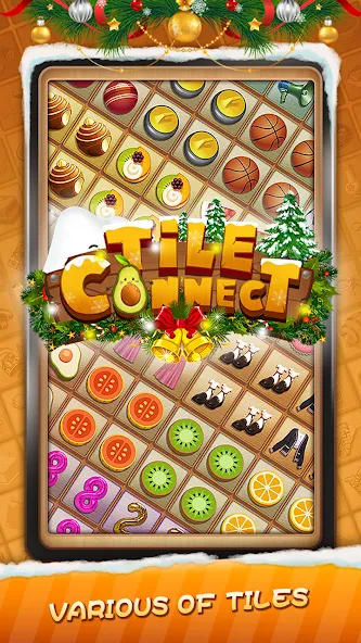 Tile Connect - Matching Games [MOD: без рекламы и все уровни открыты] Screenshot 1