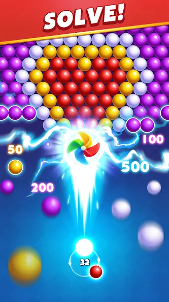 Bubble Shooter Royal Pop [MOD: безлимитные монеты и жизни] Screenshot 4