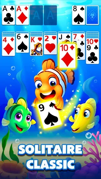 Solitaire Ocean [MOD: безлимитные подсказки и отмены ходов] Screenshot 4