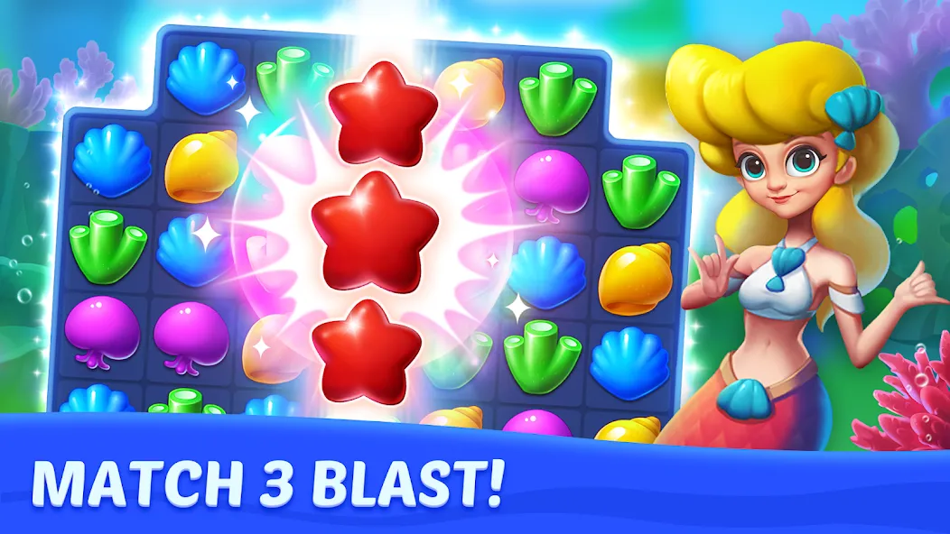 Ocean Match [MOD: безлимитные жизни и монеты] Screenshot 5