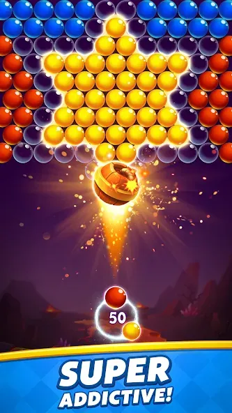 Bubble Shooter [MOD: безлимитные жизни и бонусы] Screenshot 1