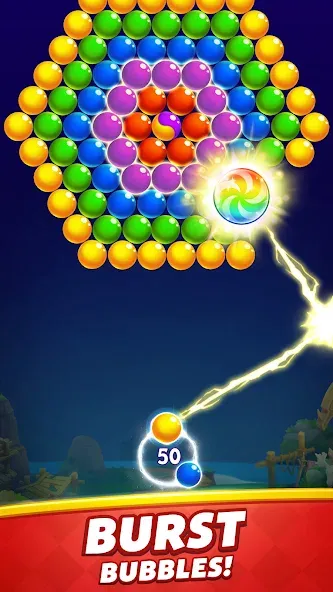 Bubble Shooter [MOD: безлимитные жизни и бонусы] Screenshot 2