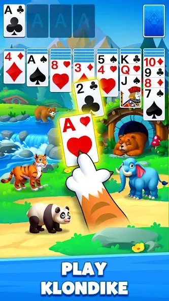 Solitaire Zoo [MOD: безлимитные монеты и все животные открыты] Screenshot 1