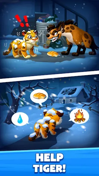 Solitaire Zoo [MOD: безлимитные монеты и все животные открыты] Screenshot 3
