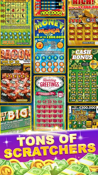 Lottery Scratchers Master [MOD: неограниченные билеты и быстрые выигрыши] Screenshot 4