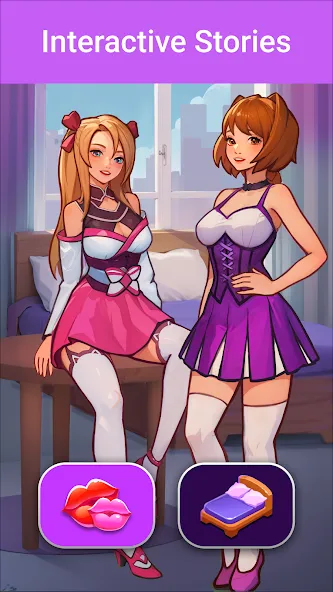 LUV: Anime Girls Adult Game XX [MOD: открыты все сцены и уровни] Screenshot 1