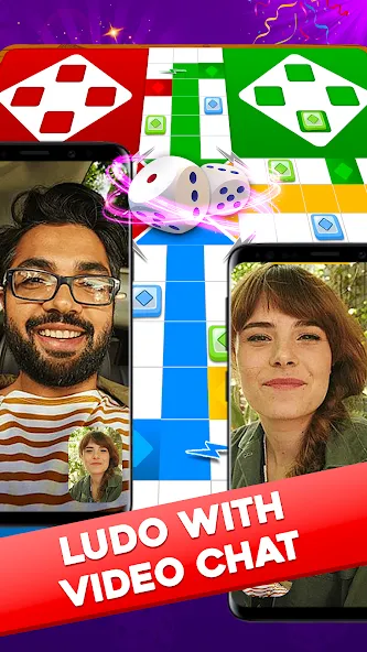 Ludo Lush-Game with Video Call [MOD: безлимитные монеты и видеозвонки] Screenshot 1