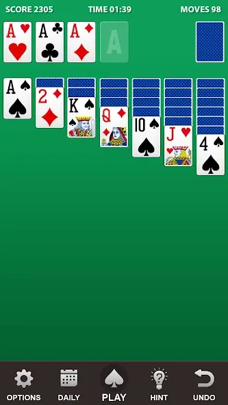 Solitaire. [MOD: без рекламы и безлимитные подсказки] Screenshot 1