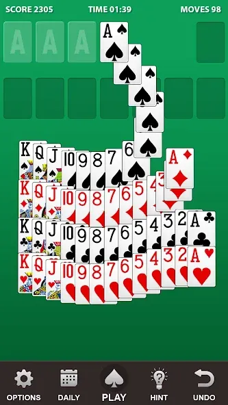 Solitaire. [MOD: без рекламы и безлимитные подсказки] Screenshot 2