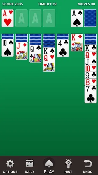 Solitaire. [MOD: без рекламы и безлимитные подсказки] Screenshot 5
