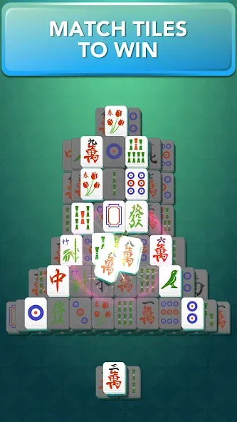Solitaire Mahjong for Seniors [MOD: подсказки и отмены без ограничений] Screenshot 1